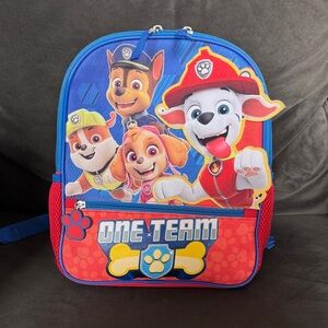 Paw Patrol Blue and Red Kids Backpack